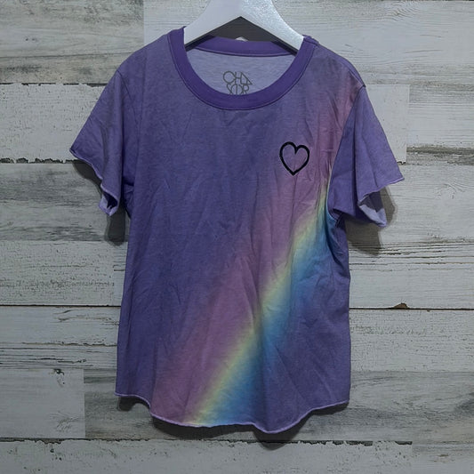 Girls Size 10 Chasor rainbow heart soft shirt - new with tags