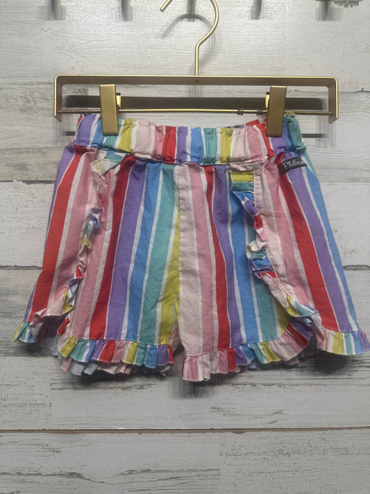 Girls Size 8 Matilda Jane Platinum Striped Shorts - Very Good Used Condition