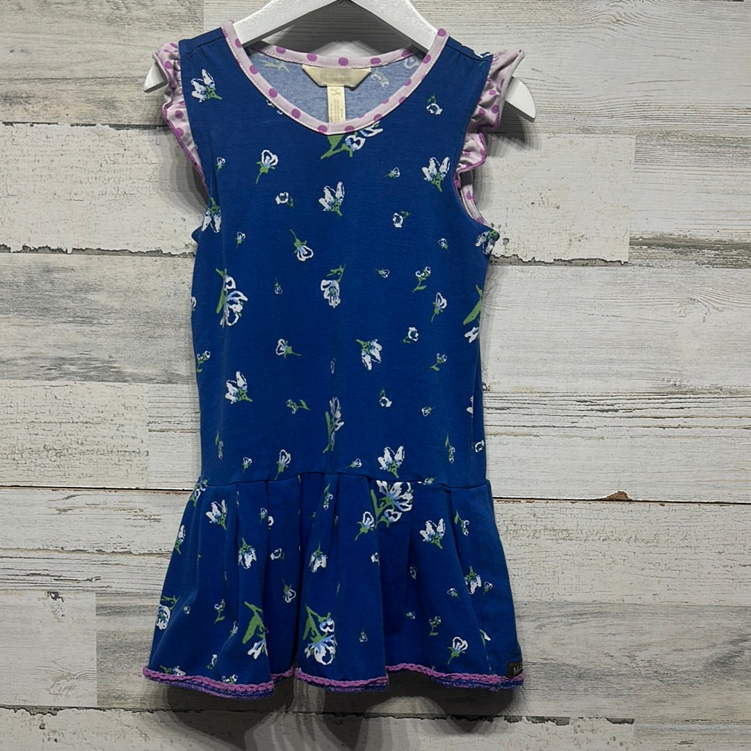 Girls Size 4 Matilda Jane Blue Floral Tunic -Good Used Condition