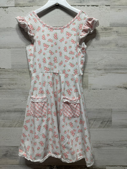 Girls Size 7-8 Serendipity Floral Dress - Very Good Used Condition