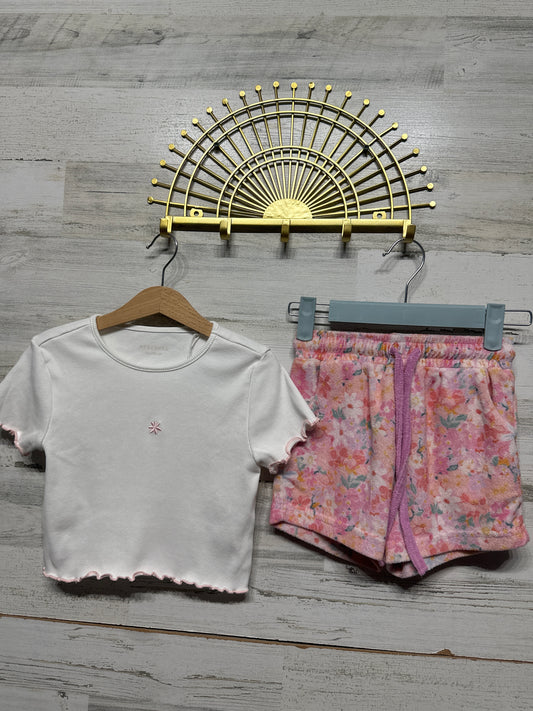 Reserved Brand Top Cheeky Plum Shorts Girls Size 6 VGUC