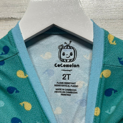 Boys Size 2t Cocomelon Footie - Good Used Condition