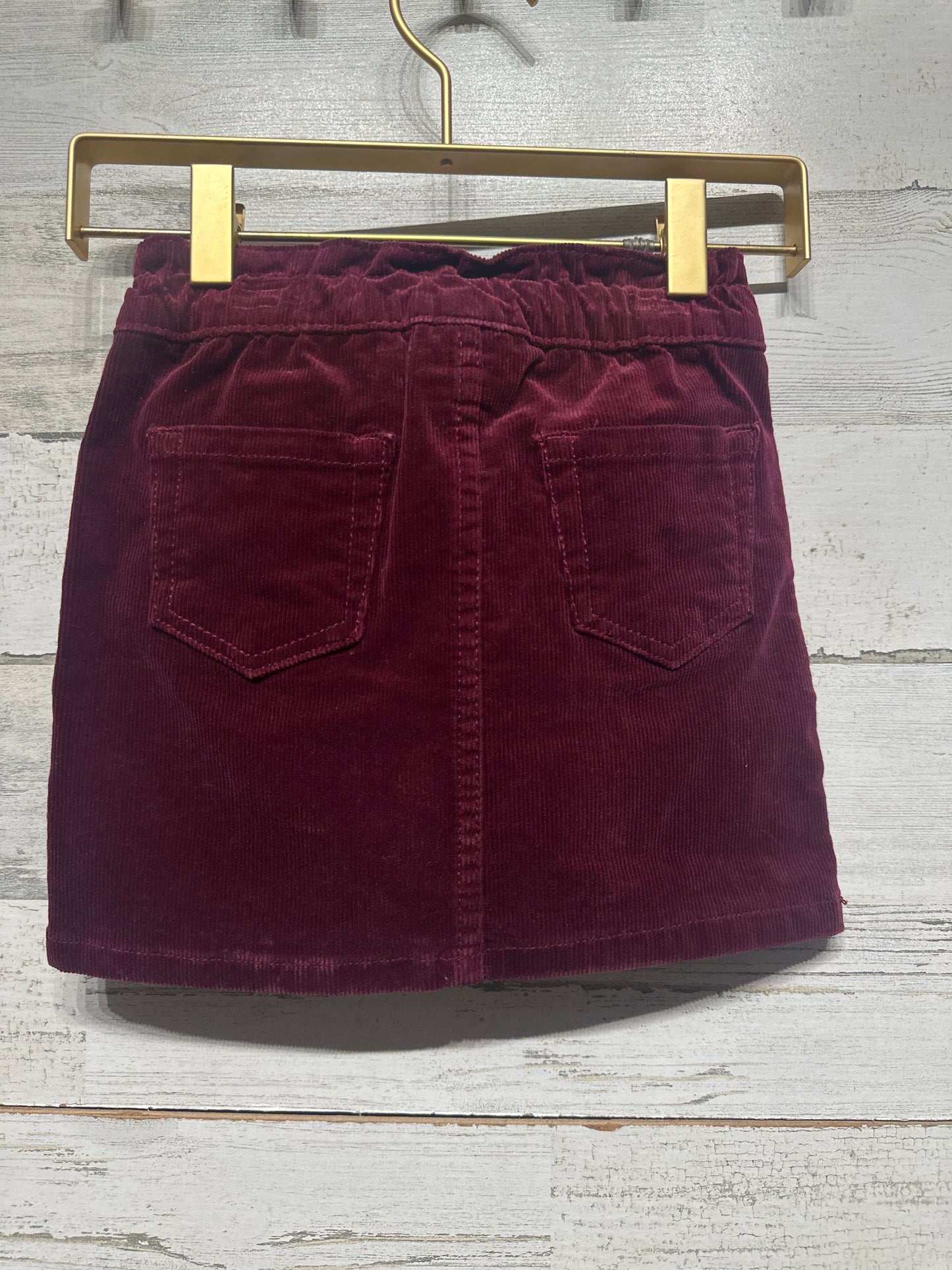 Girls Size 4-5 XS Cat and Jack Maroon Cord Skirt - Very Good Used Condition*