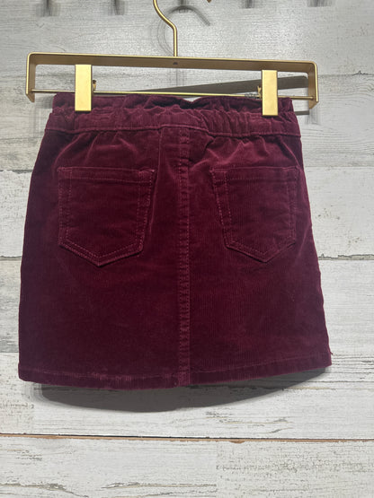 Girls Size 4-5 XS Cat and Jack Maroon Cord Skirt - Very Good Used Condition*