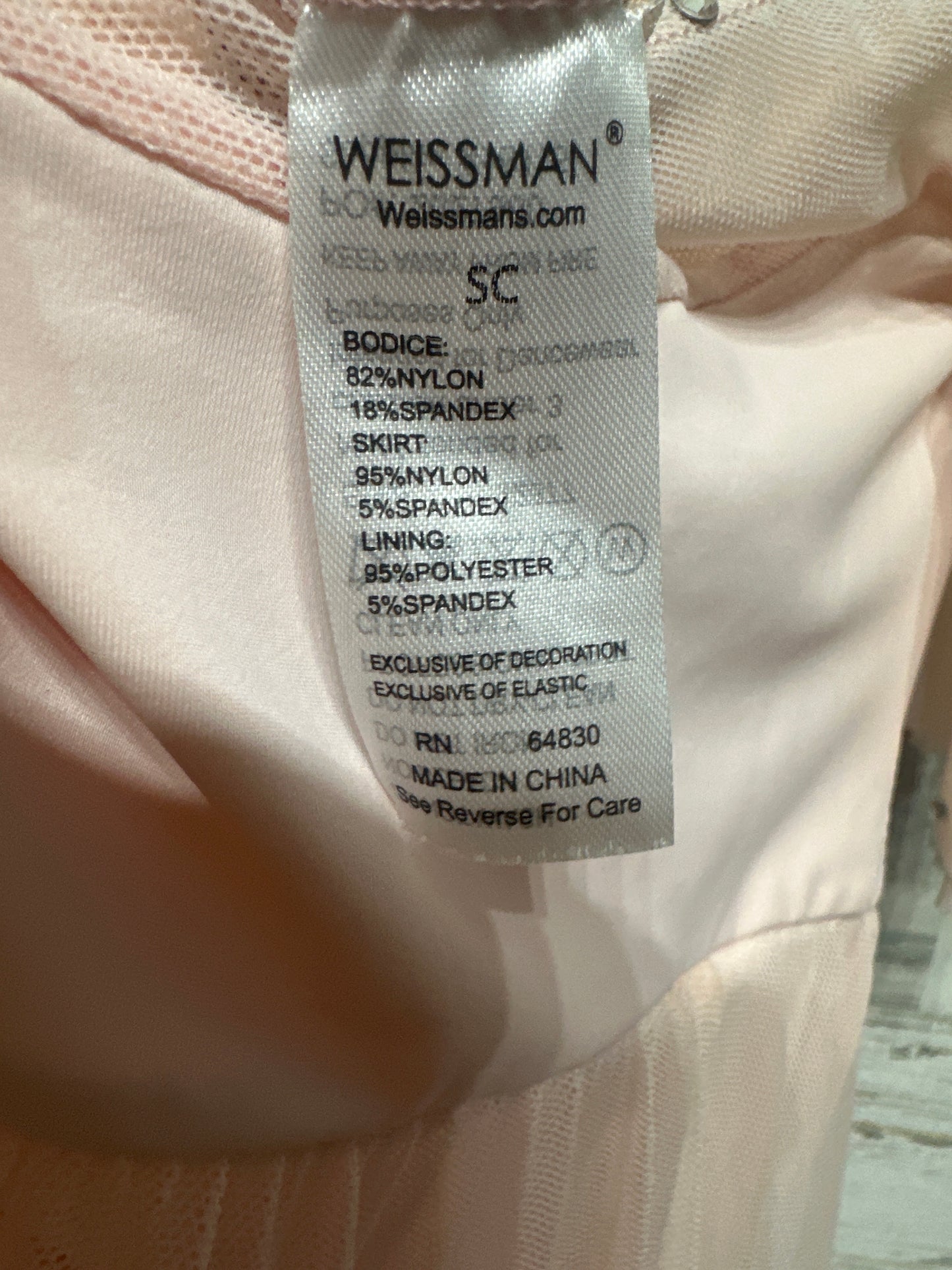 Size Small Child (6/6x) Weisman Dance Dress Costume - Very Good Used Condition