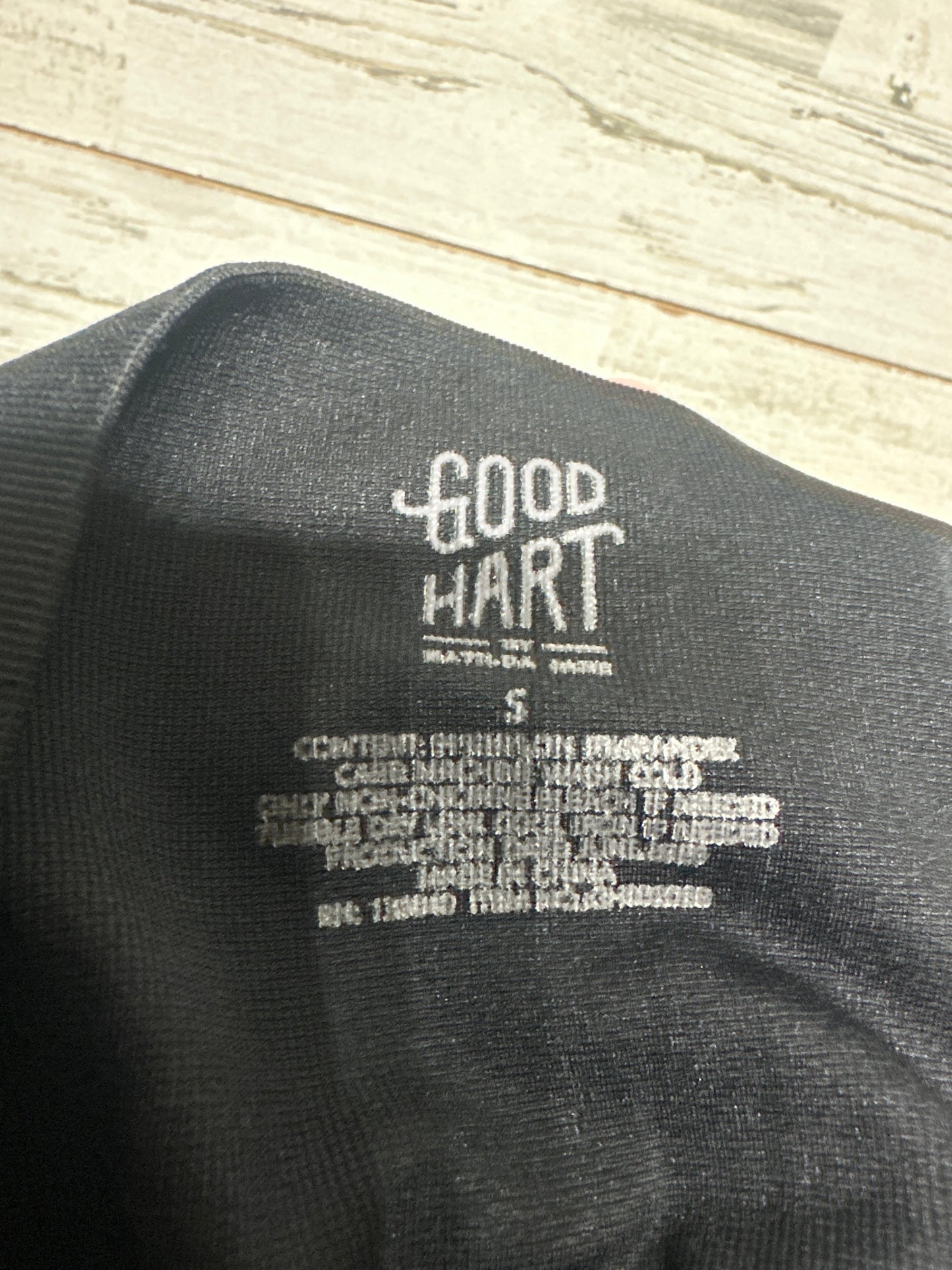 Women's Size Small Good Hart Black Leggings - Very Good Used Condition