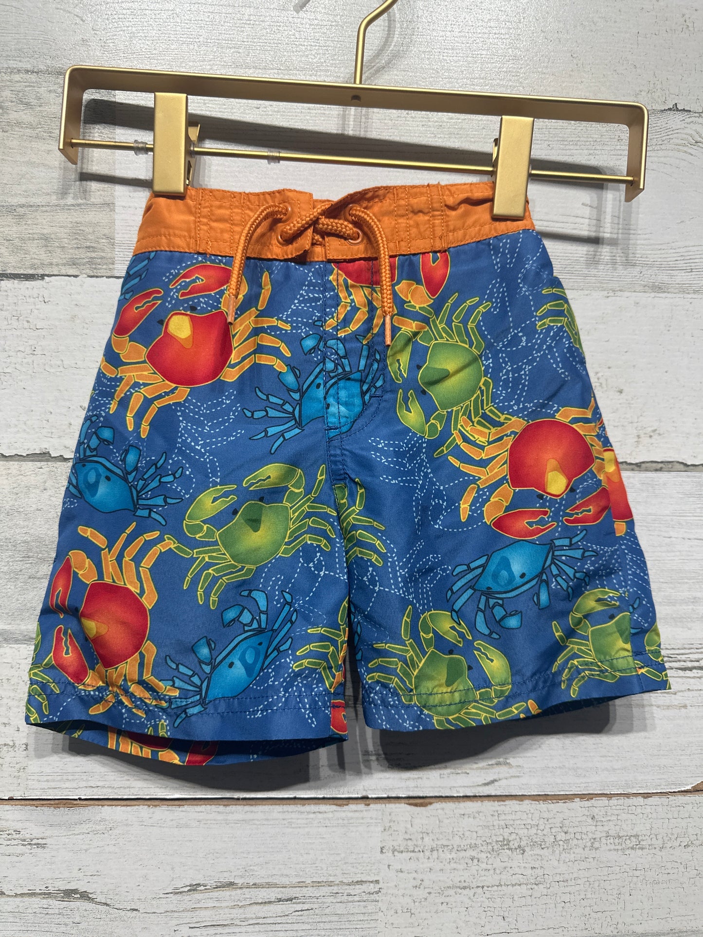 Boys Size 12-18m Gymboree Crab Swim Trunks - Very Good Used Condition