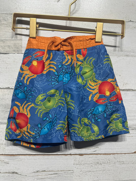 Boys Size 12-18m Gymboree Crab Swim Trunks - Very Good Used Condition