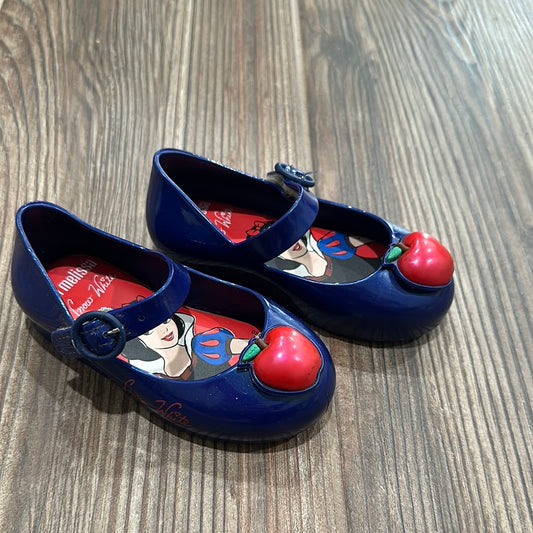 Girls Size 7 Toddler Mini Melissa Snow White Shoes - Good Used Condition