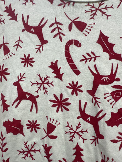 Hanna Andersson Organic Cotton Holiday Pajama Set Adult Size Large VGUC