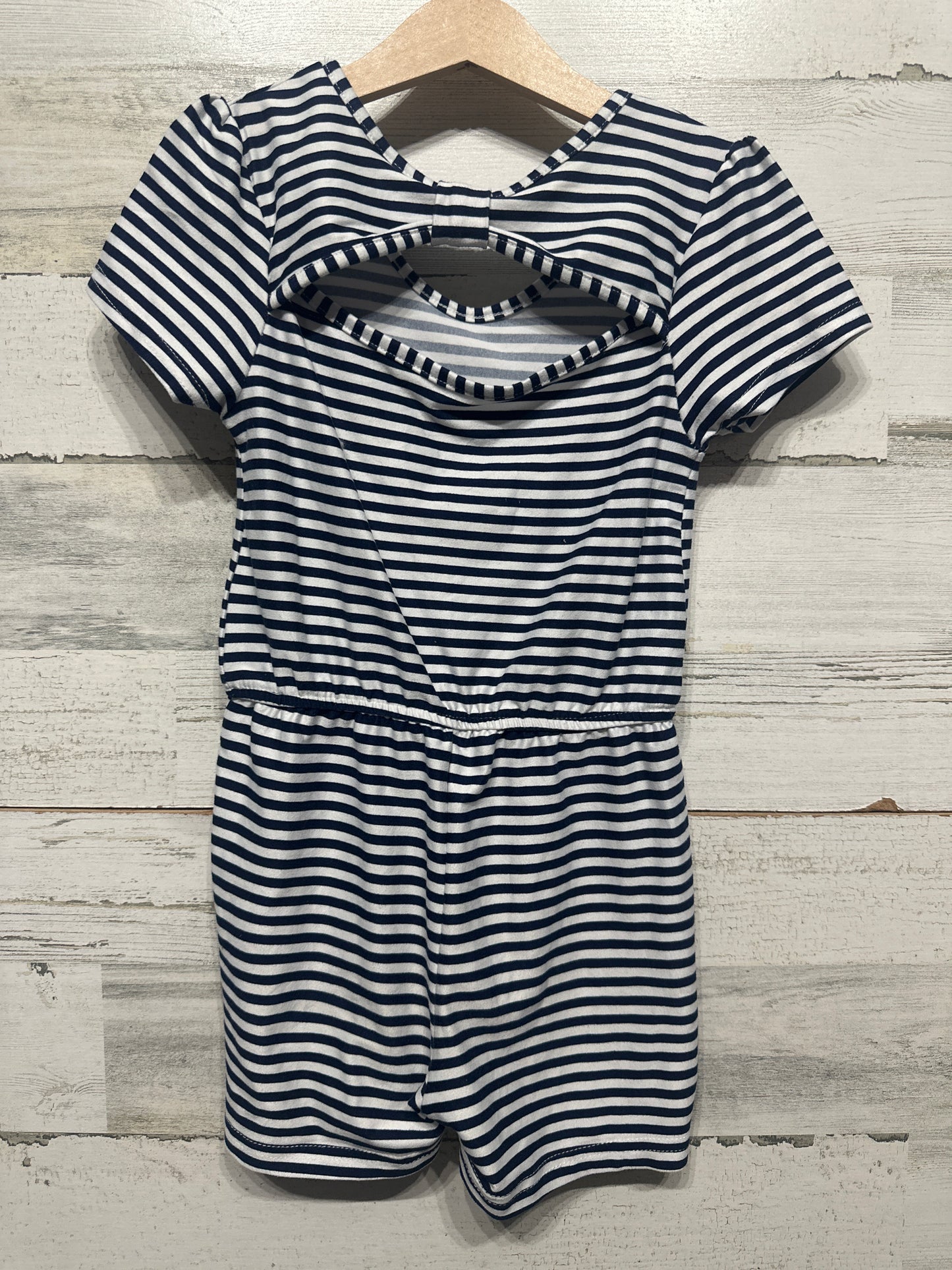 Girls Size 5 Picapino Striped Romper- Very Good Used Condition