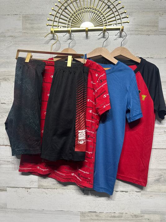 Boys Size 8 Athletic Clothing Lot (5 Pieces) - Good Used Condition