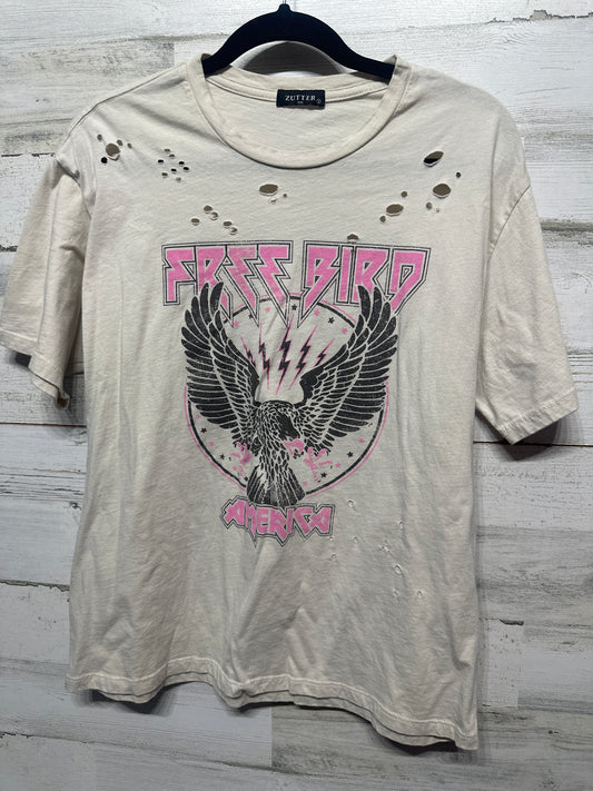 Women's Size Small Zutter Freebird Distressed Band T-Shirt - Very Good Used Condition
