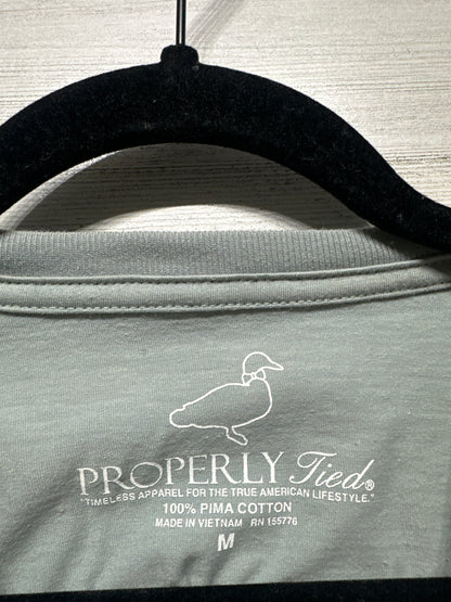 Properly Tied Men’s Medium Crawfish Boil Pima Pocket T-Shirt VGUC