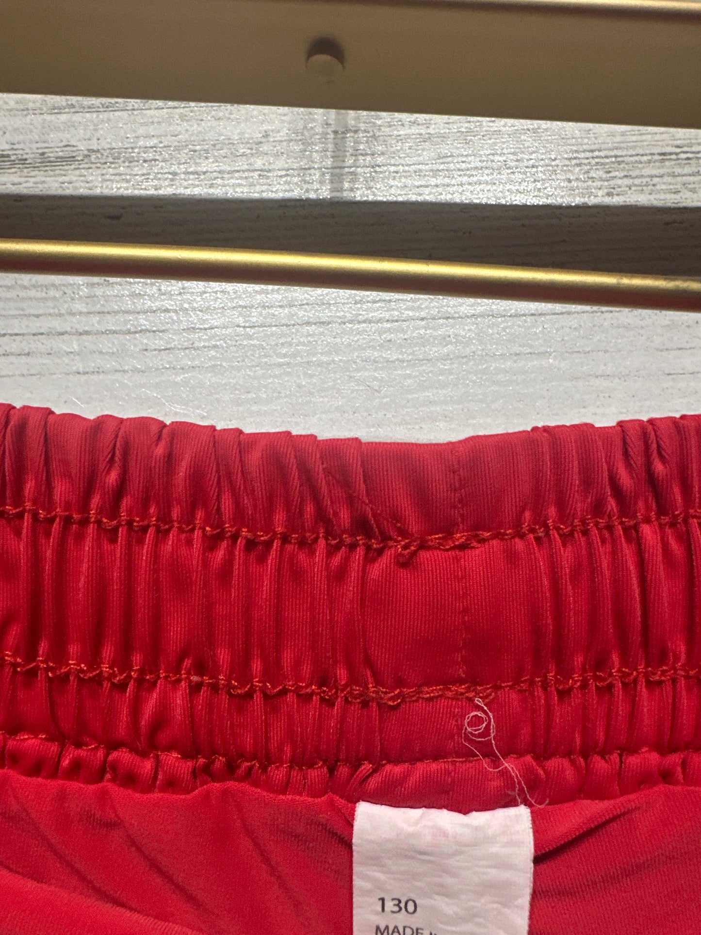 Girls Size 7/8 (130) Red Flowy Active Shorts - Very Good Used Condition