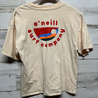 Women's Size Small O'Neill Surf Company Tan Boxy Shirt - Very Good Used Condition