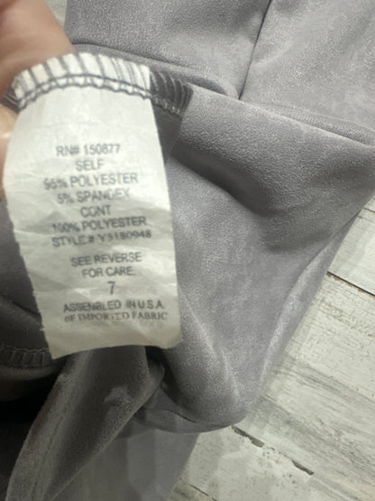 Girls Size 7 Ava & Yelly Grey Dress- Very Good Used Condition