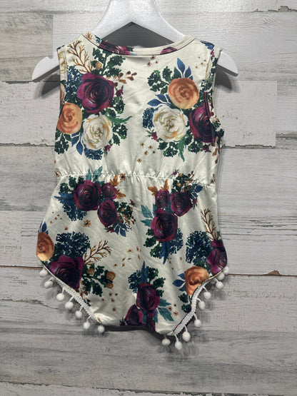 Girls Size 2t Floral Bubble - Good Used Condition