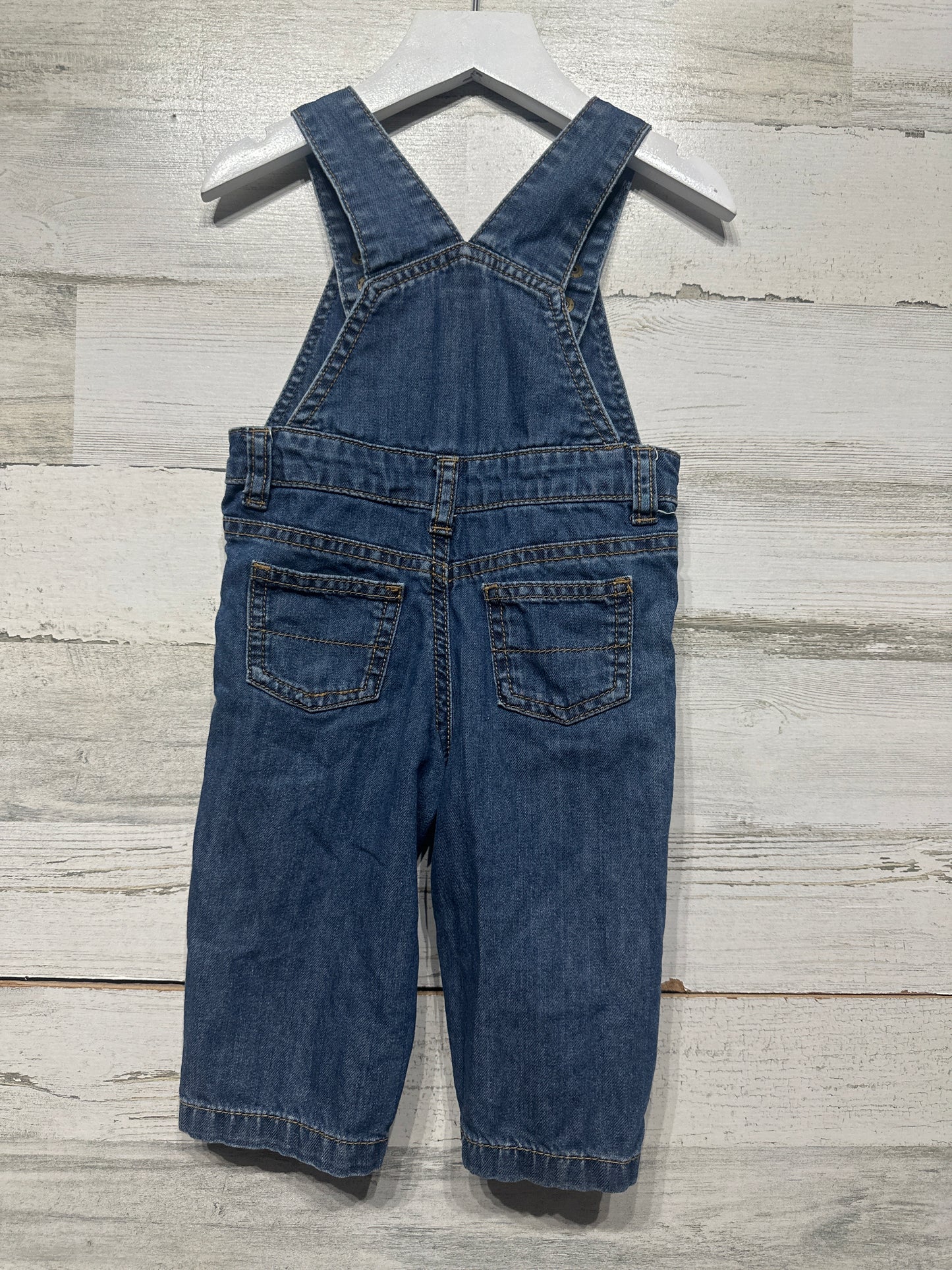 Boys Preowned Size 9m Carter’s Denim Overalls - Very Good Used Condition