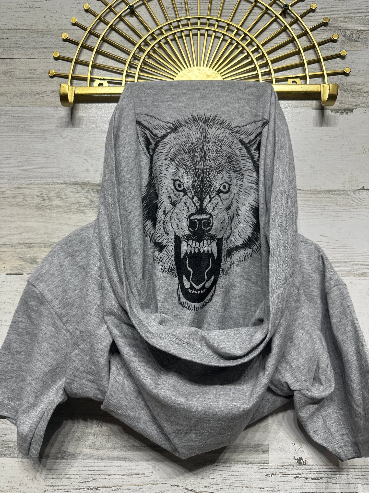 Boys Size Youth Small Ask Me About My Wolf TShirt - Very Good Used Condition