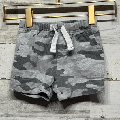 Boys Size 12m Carter's Grey Camo Shorts - Good Used Condition