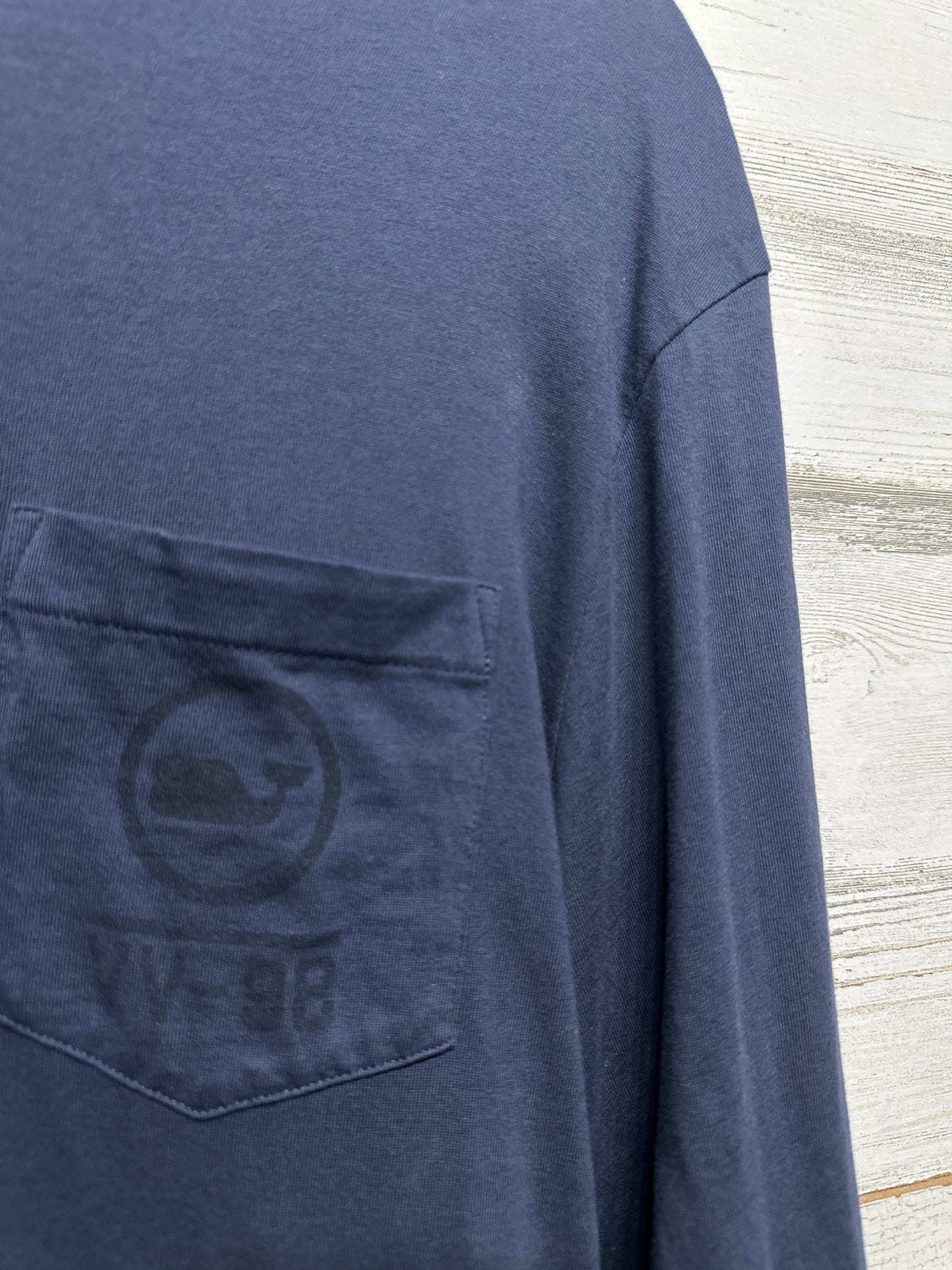 Vineyard Vines Men’s Medium Dark Blue VV-98 Long Sleeve Shirt VGUC