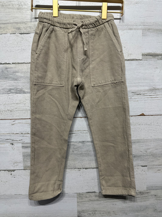 Boys Size 6 (116cm) Zara Khaki Pants - Good Used Condition