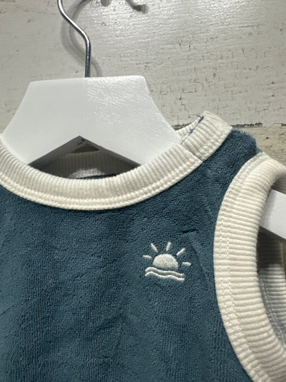 Size 0-3m Little Co Organic Cotton Blend Bubble - Very Good Used Condition