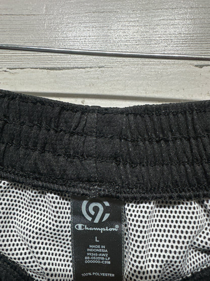 Women's Size Large Champion Black Athletic Shorts - Very Good Used Condition
