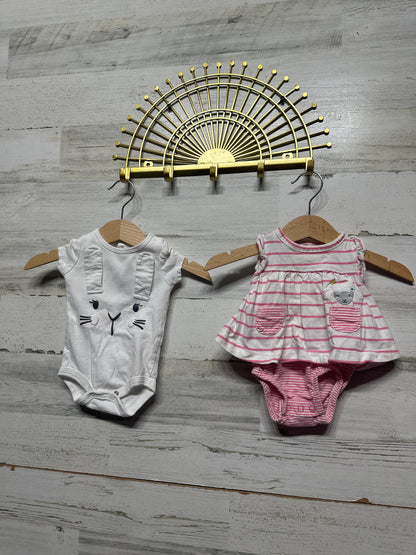Newborn Girl Lot - 5 Pieces - Good Used Condition