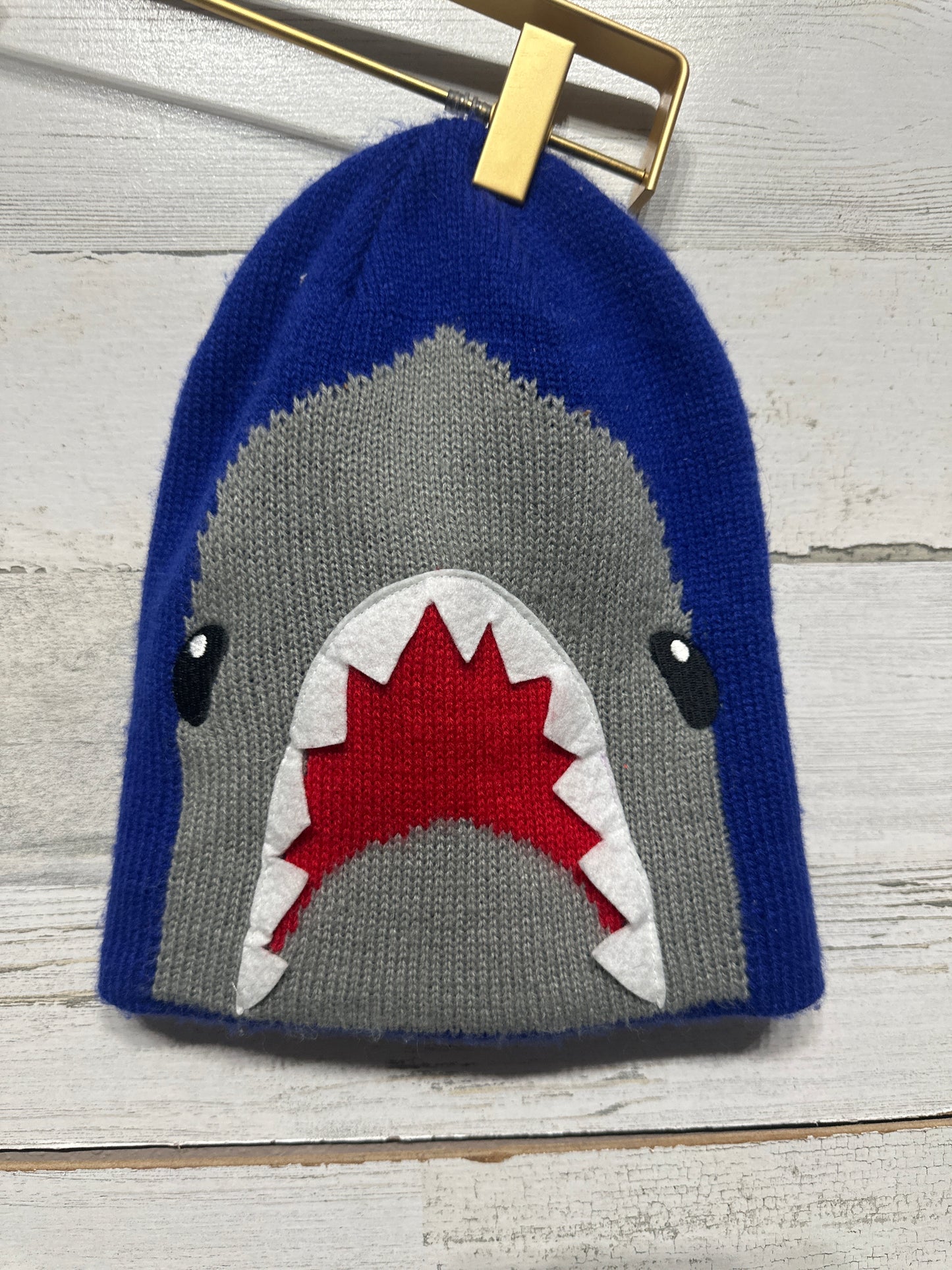 Boys Preowned Shark Beanie - Fits Most Kids 4-8 years - Good Used Condition