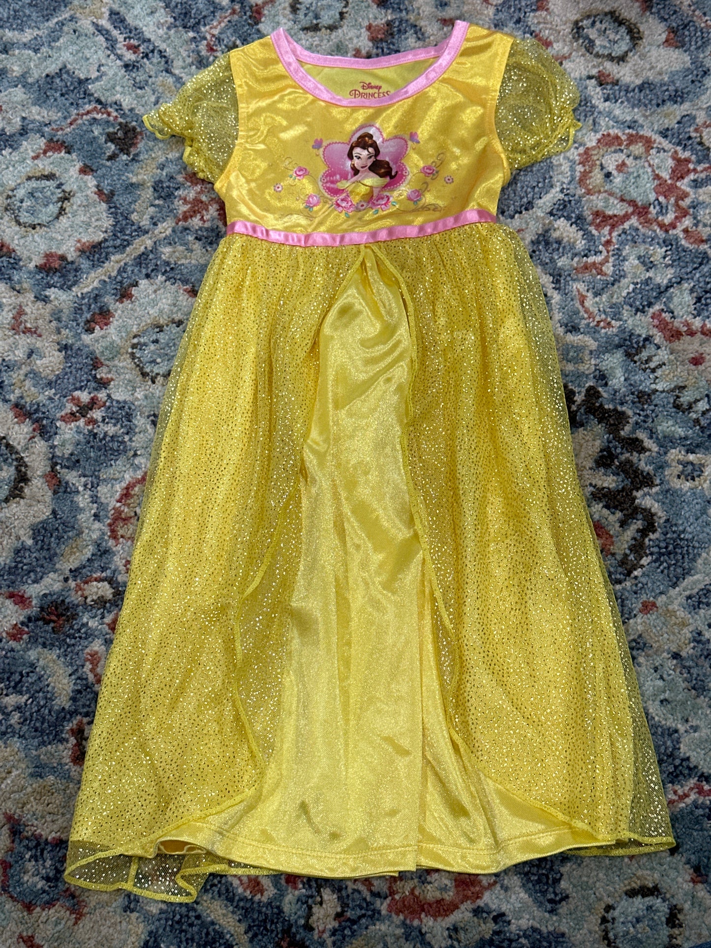 Disney Princess Beauty and the Beast Belle Nightgown Girls 2T VGUC