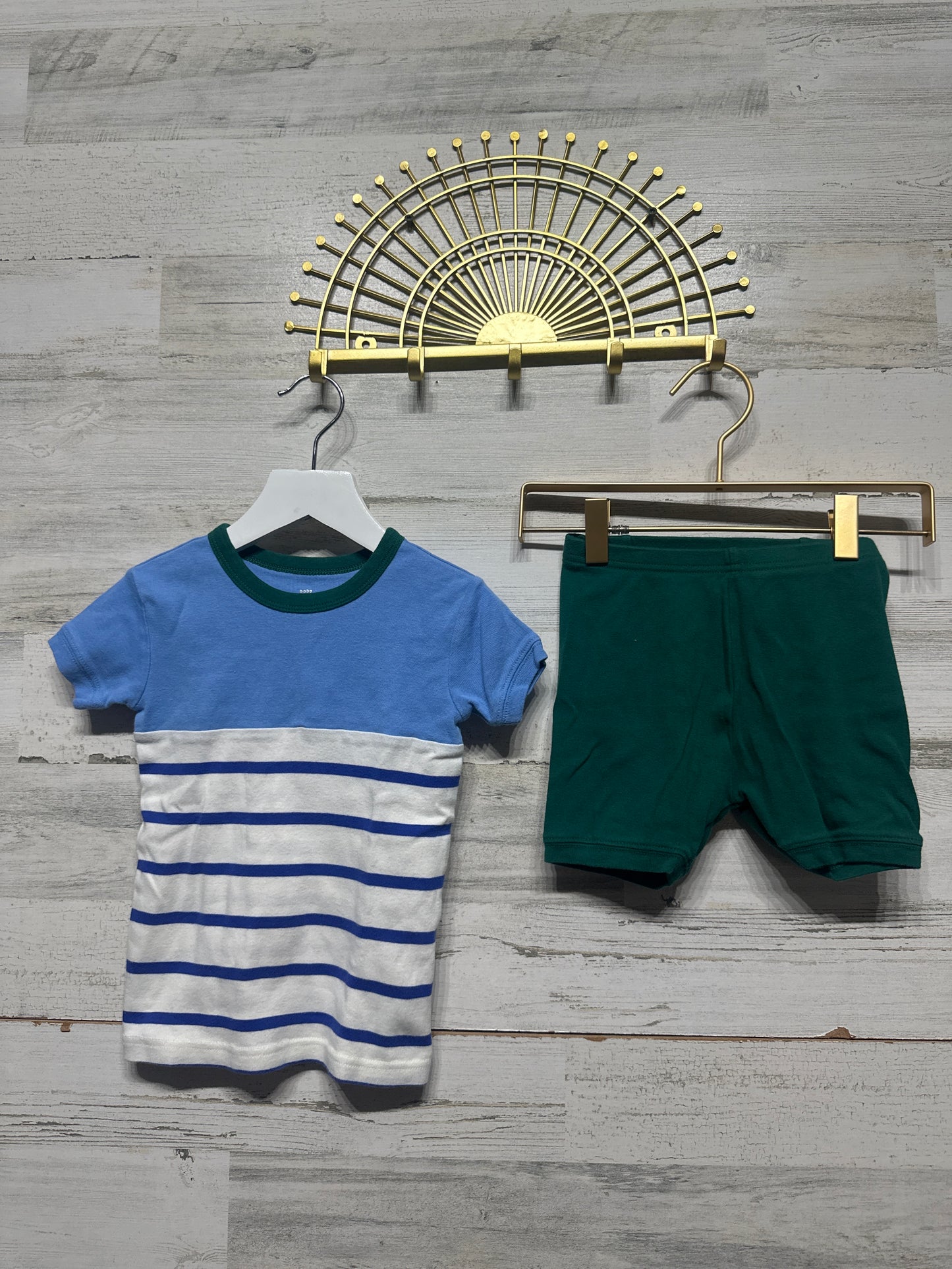 Boys Size 5 Gap Organic Cotton Shorts Pajama Sets - Good Used Condition