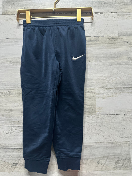 Boys Size 4 / XS (Fits 3-4 years) Nike Navy Fleece Lined Athletic Pants - Very Good Used Condition