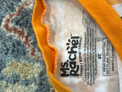 Ms. Rachel Halloween Pajama Set Size 3T GUC