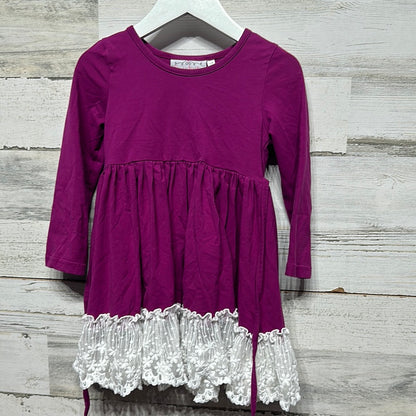 Girls Size 3t Serendipity Dress with White Lace Trim - Good Used Condition