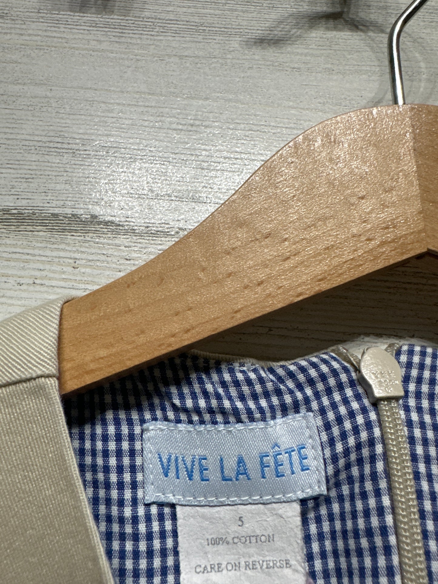 Girls Size 5 Viva La Fete Embroidered Tigers Dress - Good Used Condition