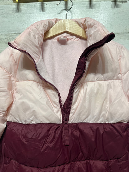 Women’s Size Large (12-14) Time and Tru Floral Puffer Coat - Very Good UsedCondition