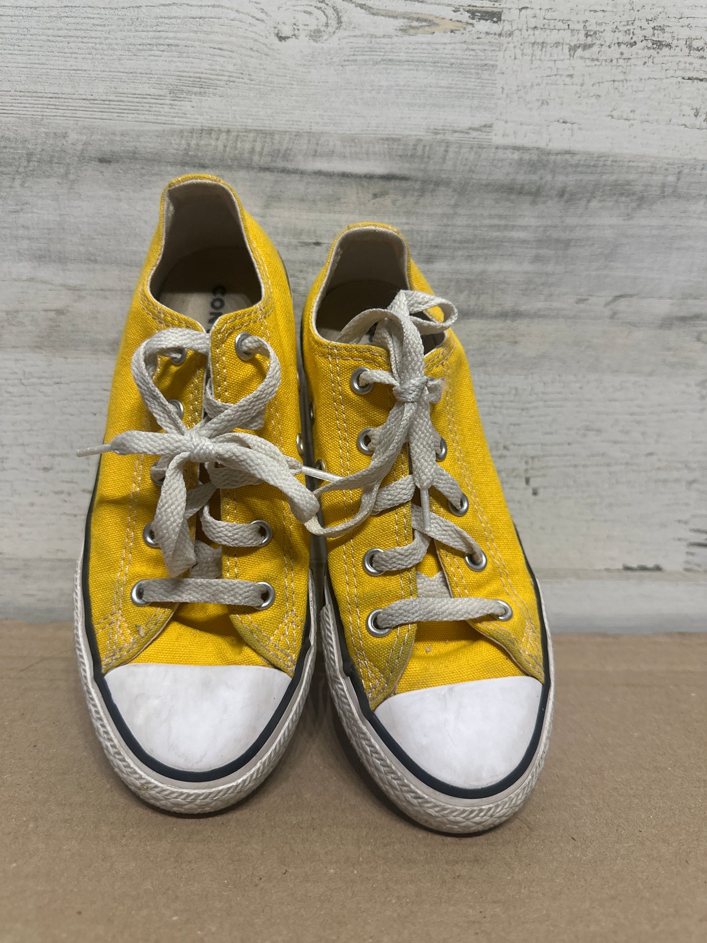 Size 2 (Youth) Converse Yellow Shoes - Good Used Condition*