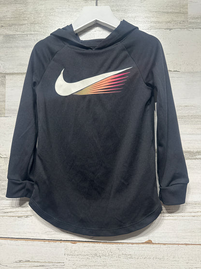 Girls Preowned Size 4 (XS) Nike Long Sleeve Hooded Drifit Shirt - Very Good Used Condition