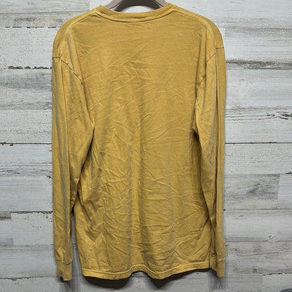 Women's Size Small Comfort Colors You Play I Pray Gold Long Sleeve Shirt - Good Used Condition