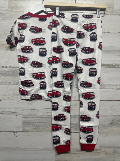 Boys Preowned Size 8 Mark Fire Truck Pajamas - Very Good Used Condition