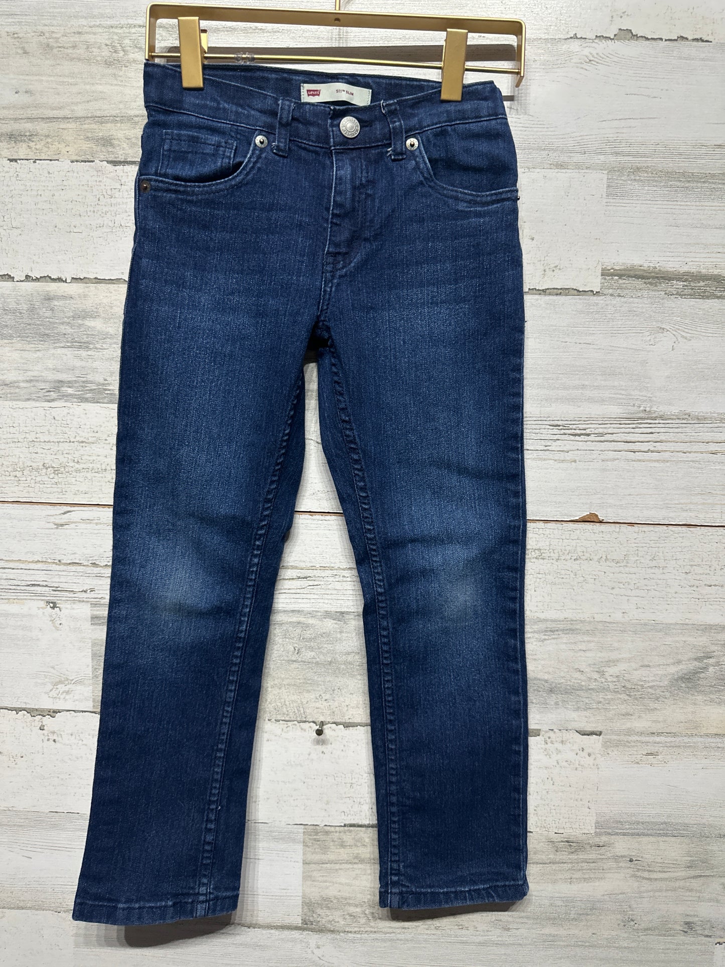 Levi's 511 Slim Adjustable Waist Jeans - Girls Size 7x Regular - Very Good Used Condition