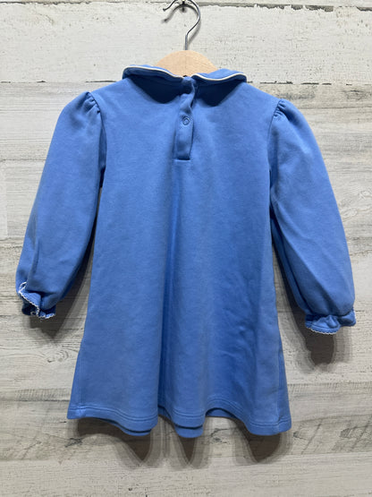 Girls Preowned Size 3 TBBC Sadie Sweatshirt Pima Cotton Dress - Very Good Used Condition