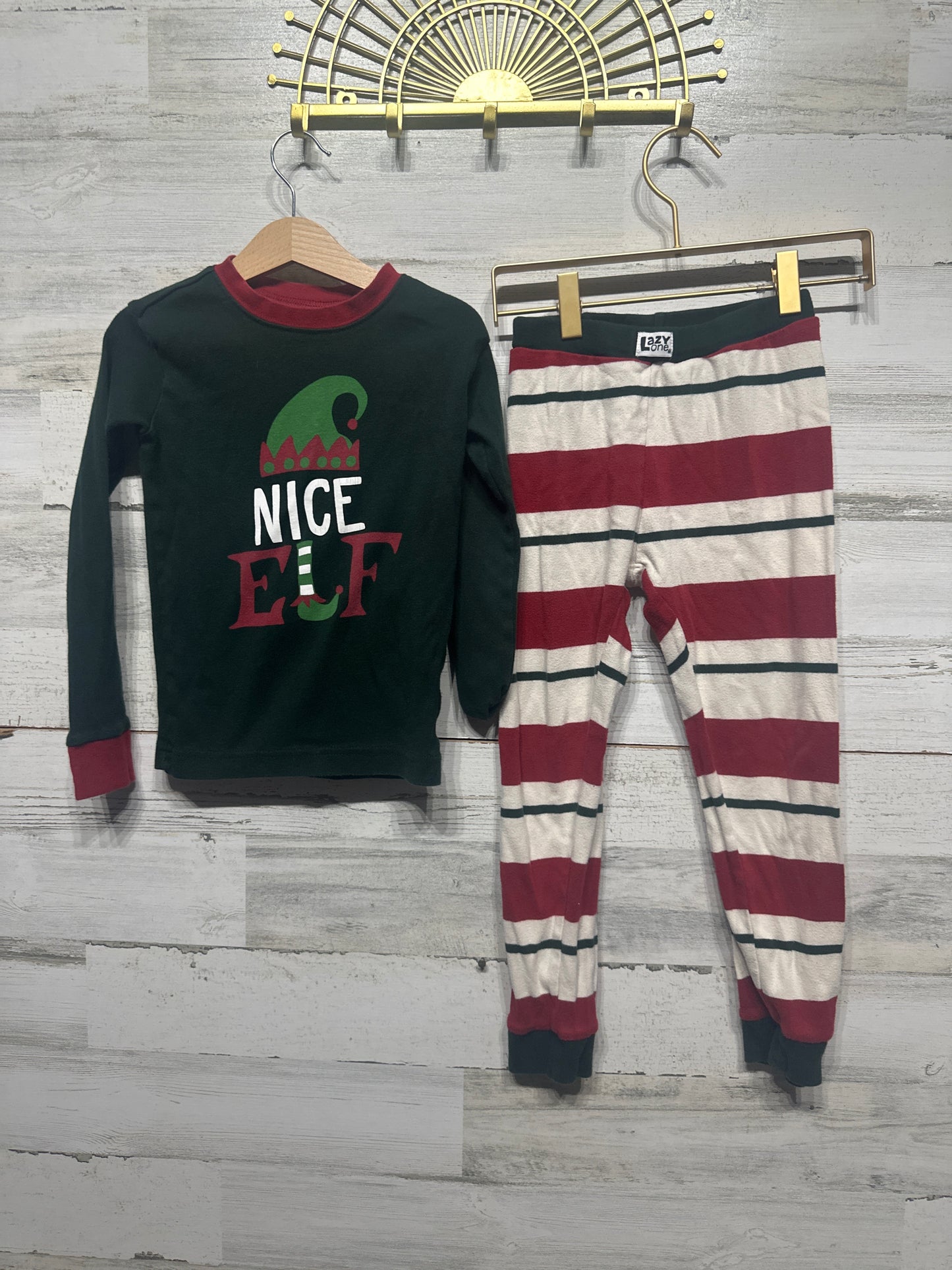 Boys Size 6 Lazy One Nice Elf PJ Set - Play Condition**