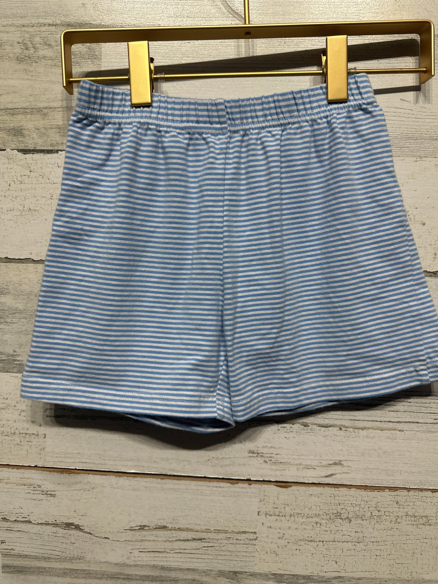 Boys Size 5 Trotter Street Blue Striped Shorts - Good Used Condition