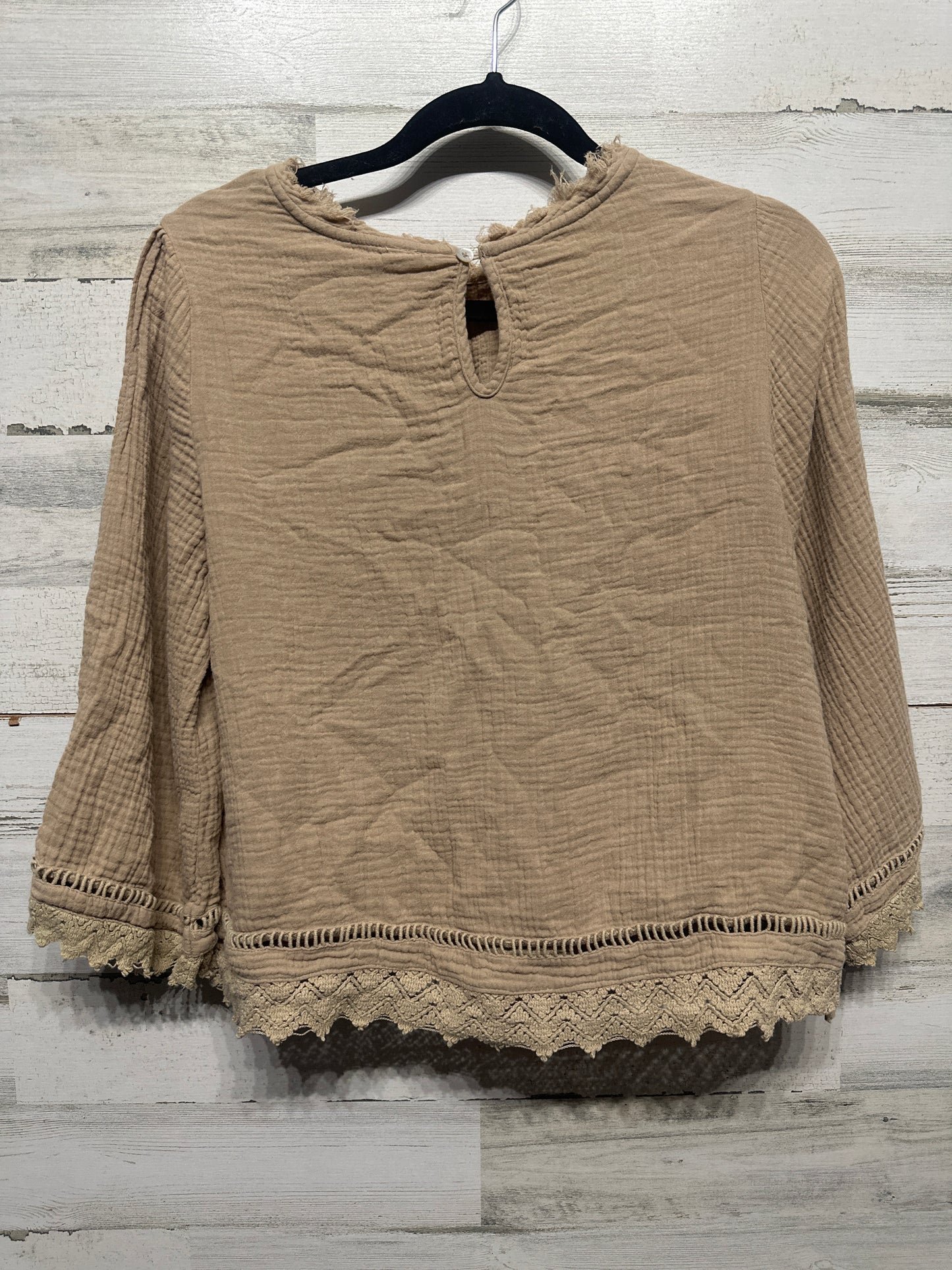 Women's Size Small Rylee + Cru Tan Shirt - Good Used Condition