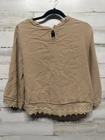 Women's Size Small Rylee + Cru Tan Shirt - Good Used Condition