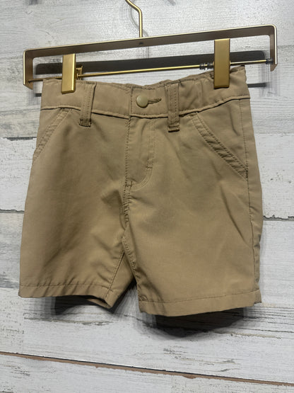 Boys Size 2t Wrangler Drifit Khaki Shorts with Adjustable Waist - Very Good Used Condition