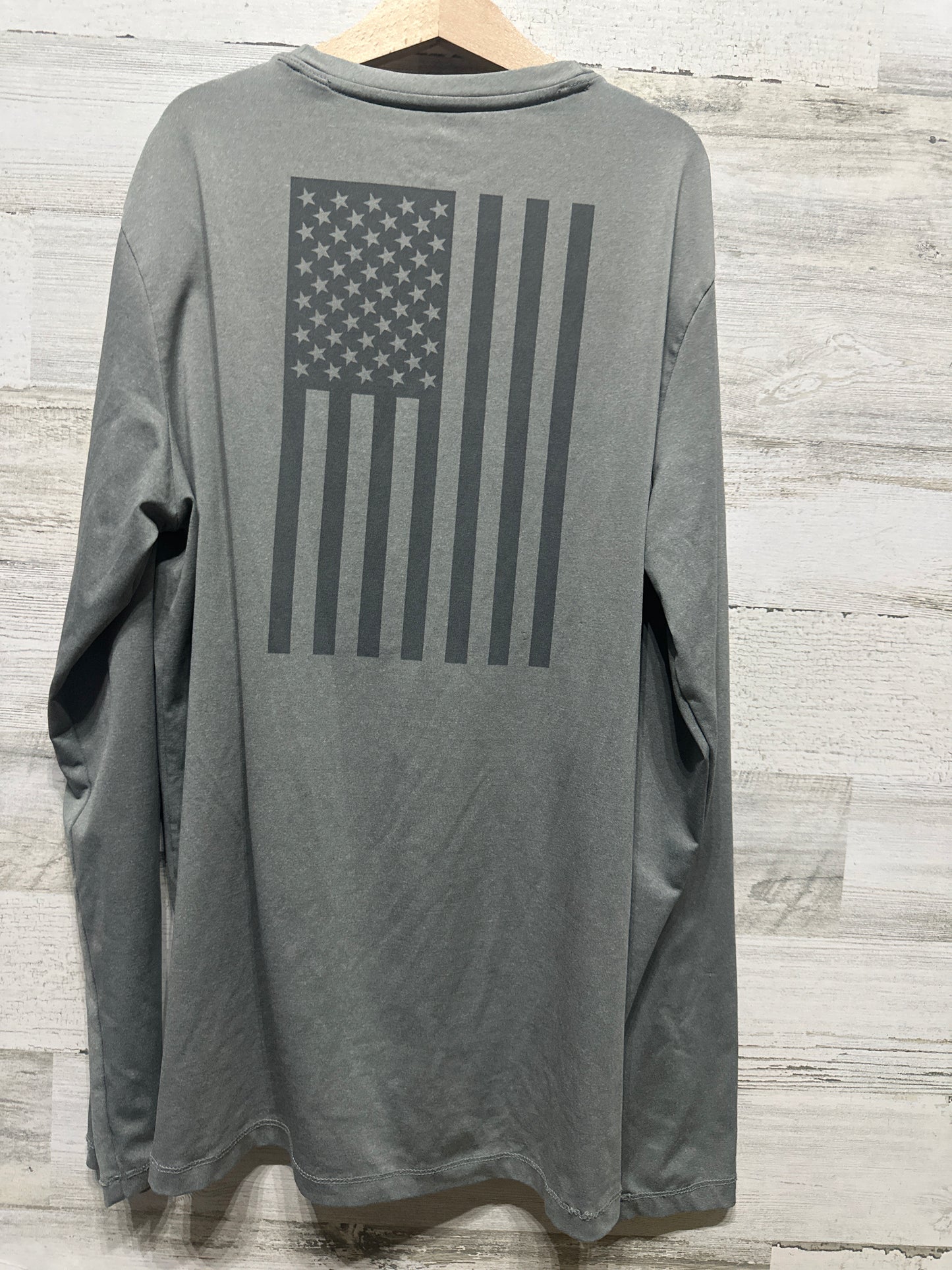 Boys Size Large (16) Vineyard Vines Performance Grey Long Sleeve Shirt - Very Good Used Condition